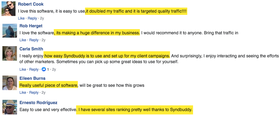 SyndBuddy 2.0 Testimonials